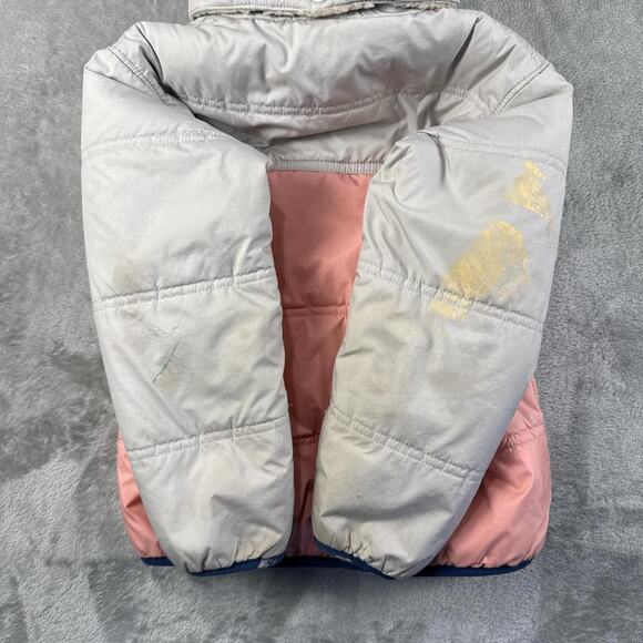 Patagonia Girls Reversible Tribbles Hoody Jacket Sherpa Puffer Coat Size 5T - Picture 6 of 8